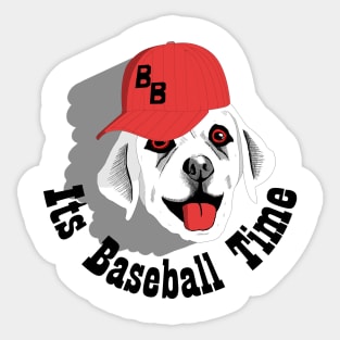 Its Time For Baseball Sticker